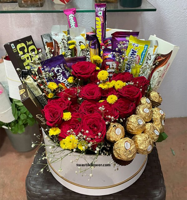 Chocolate & Roses Cardboard Box