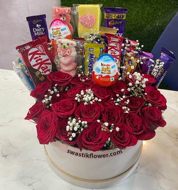 Chocolates & Roses Bouquet - Image 2