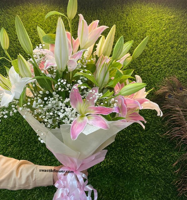 Gracious Pink Floral Bunch - Image 2