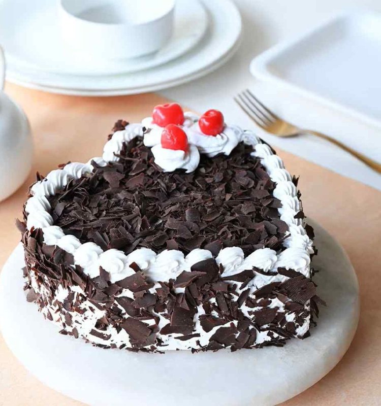 Heart Shape Black Forest Cake 1KG