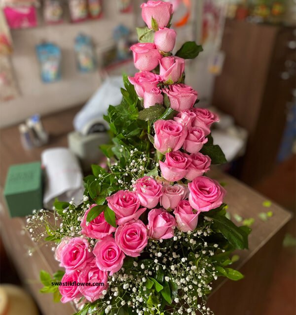 Pink Roses Arrangement