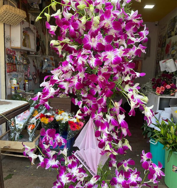 Royal Purple Orchid Arrangement - Image 2