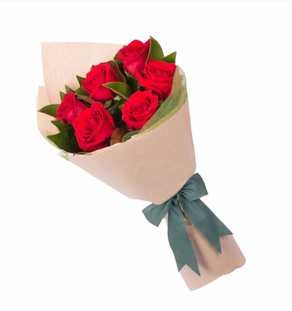 6 Red Roses Bouquet