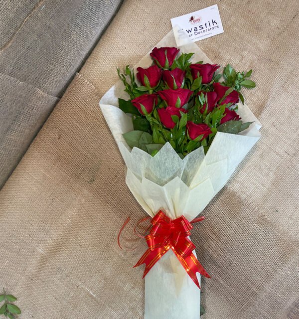 11 Red Rose Bouquet - Image 4