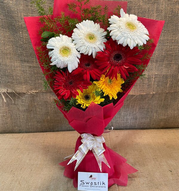 8 Colour Full Zerbera Bouquets - Image 4