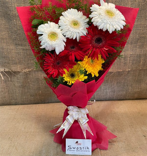 8 Colour Full Zerbera Bouquets - Image 5