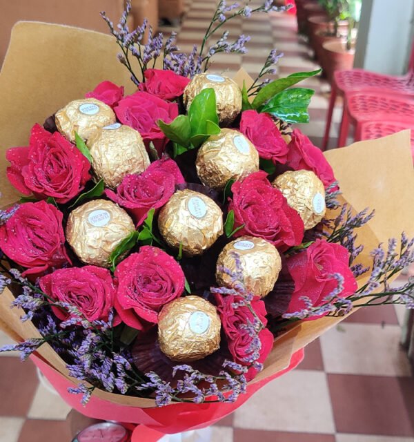 Ferrero with Red Roses