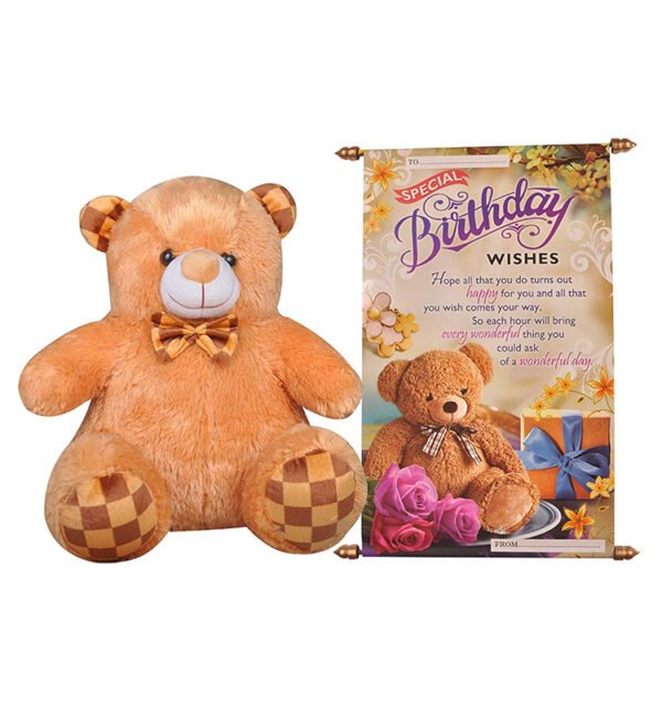 Heartfelt Birthday Wishes with a Teddy Bear